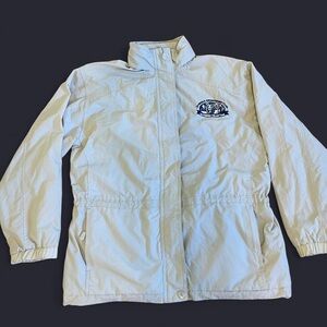 Men's Cream and Grey Jacket